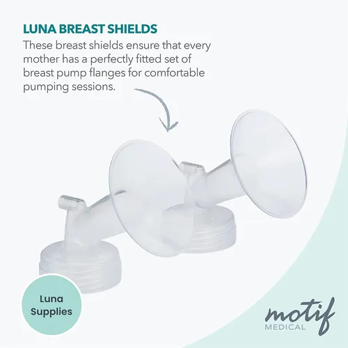Miniatura 3 de Motif Medical Luna - Brida de extractor de leche – Cómodas bridas para un mejor flujo de leche y facilidad de bombeo – Inserto de brida ideal
