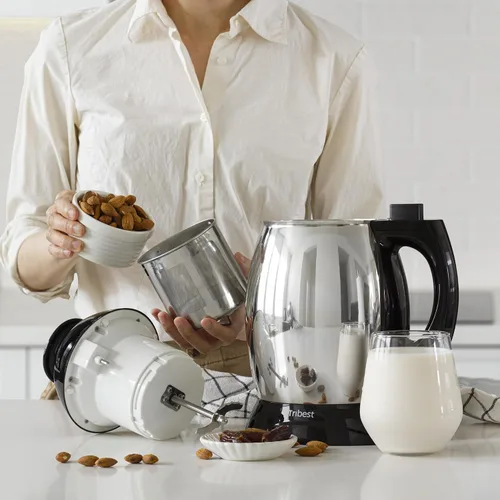 Miniatura 2 de Tribest Soyabella, molinillo de café y fábrica de leche de soja, L, Plateado