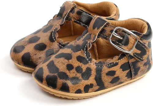 SOFMUO Zapatos deportivos de piel sintética para bebés, niños y niñas, con suela de goma suave, mocasines Oxford para recién nacidos,