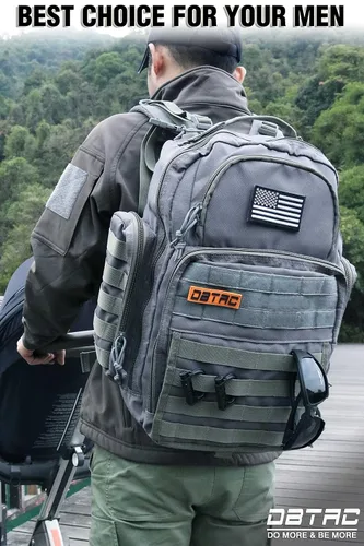 Miniatura 2 de DBTAC - Mochila para pañales para papá, bolsa de pañales grande para hombre con cambiador, bolsillos aislados+para limpiar, correas para cochecito