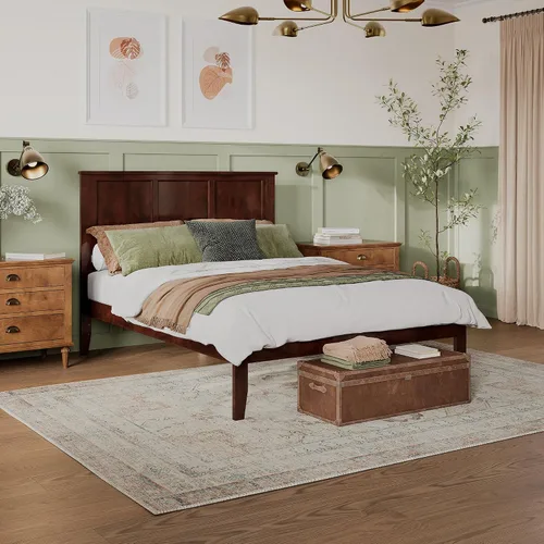 Miniatura 13 de Atlantic Furniture AR8621001 Madison - Cama de plataforma con tabla de pie abierto, tamaño individual, color espresso