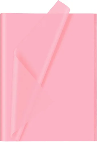 CHRORINE 60 hojas de papel de seda rosa a granel para envolver regalos, papel de seda para manualidades artísticas de bricolaje, decoración para