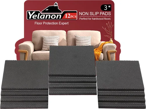 Miniatura 16 de Yelanon Almohadillas Antideslizantes para Muebles - 36 piezas de 1'' Agarraderas Antideslizantes para Patas de Muebles Pies de Goma Autoadhesivos