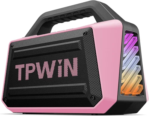 Miniatura 11 de Altavoz Bluetooth - Altavoces resistentes para exteriores de 80W, IPX6 impermeables, tiempo de reproducción de 20H, graves profundos, espectáculo