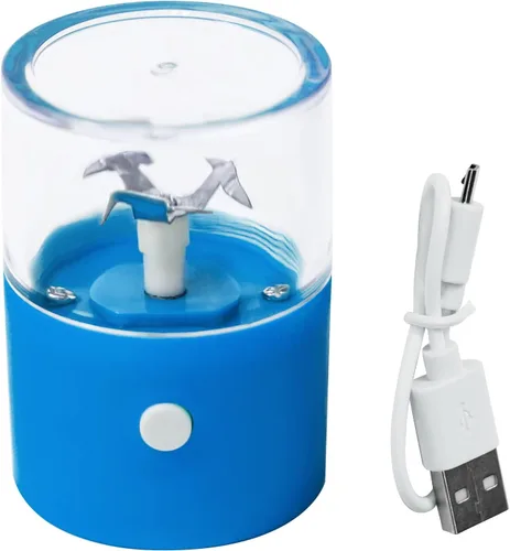 Miniatura 8 de Molinillo eléctrico de aluminio para hierbas y tabaco, trituradora de galletas, molinillos de humo de especias, 1 PC (rojo)