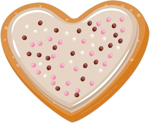 Miniatura 4 de Eureka Galletas de San Valentín recortadas de papel para decoración de aula para profesores, 36 piezas
