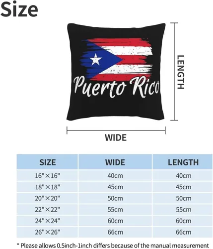 Miniatura 4 de ASYG Funda de cojín de Puerto Rico de 18 x 18 pulgadas, diseño de doble cara Puerto Rico 05