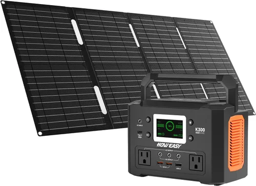 Miniatura 9 de HOWEASY Estación de energía portátil de 120 W (pico de 240 W), generador solar de campamento de 24000 mAh, banco de energía portátil con 2 salidas