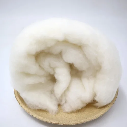 Miniatura 4 de Ivie Fibra de bateo de algodón orgánico de lujo blanco natural para relleno (algodón peinado 2 libras)