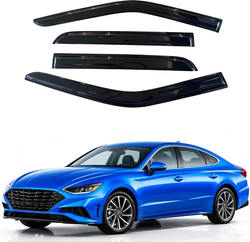 Miniatura 114 de Visor para ventana IG para Hyundai Venue 2020-2023, protector contra la lluvia, adhesivo extra duradero, deflector de viento para lado