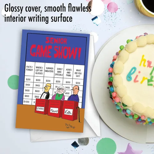 Miniatura 3 de NobleWorks - 1 divertida tarjeta de cumpleaños graciosa - Tarjeta de cumpleaños de humor sobre la inflación para hombres y mujeres - Tarjeta