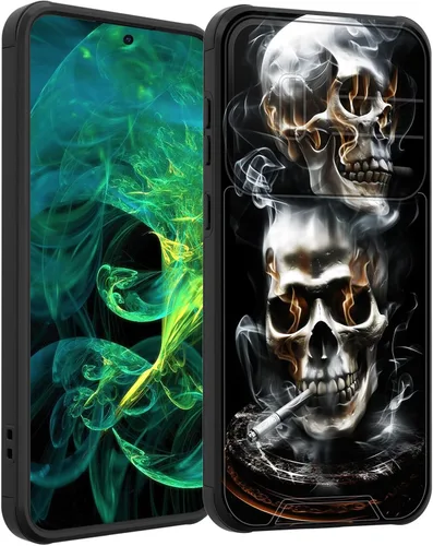 Miniatura 152 de Funda para Galaxy A16 5G con cubierta para cámara deslizante, resistente de doble capa, híbrida, a prueba de golpes, funda protectora resistente