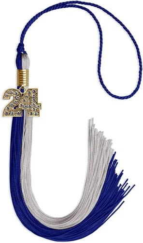 Miniatura 206 de Endea Graduation Borla de doble color con dije dorado (negro/oro brillante, 2022)