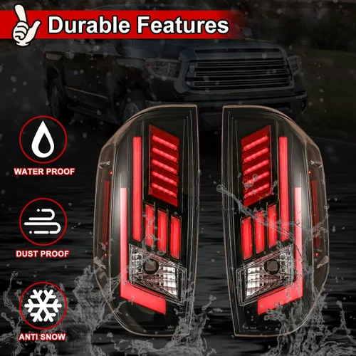 Miniatura 3 de Nixon Offroad Luces traseras para Toyota Tundra 2014 2015 2016 2017 2018 2019 2020 2021 Luces traseras LED Luces traseras Conjunto de luces traseras