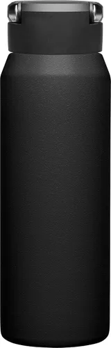 Miniatura 3 de CamelBak Fit Cap - Botella de agua aislada al vacío de acero inoxidable, 32 onzas, color negro Wild Strawberry