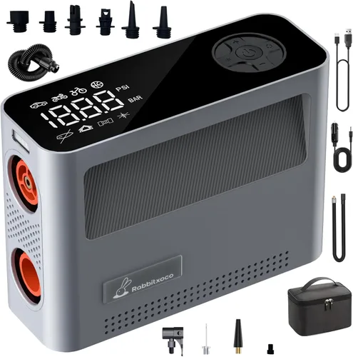 Paddle Board Pump 10 Pump Modes SUP Air Pump 500L Airflow/min Tire Inflator Portable Air Compressor 4X Speeds Electric Air Pump Suitable All Model