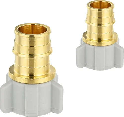 Paquete de 2 adaptadores giratorios NPT hembra Niikappu de 3/4 pulgadas PEX A x 1/2 pulgadas, accesorio de expansión Pex-A de flujo completo,