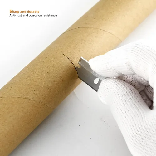 Miniatura 5 de EHDIS 100 cuchillas de afeitar – Cuchillas de afeitar de acero inoxidable con borde recto para rascador de pintura, cortador de caja, uso industrial