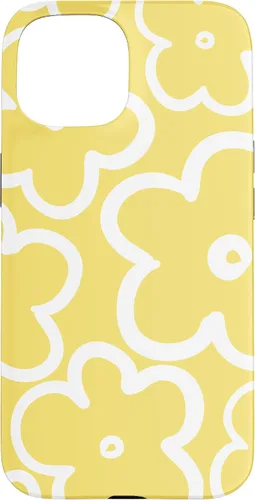 Miniatura 6 de iPhone 16 Cute Flower Pattern Wildflower Lemon Yellow and White Floral Case