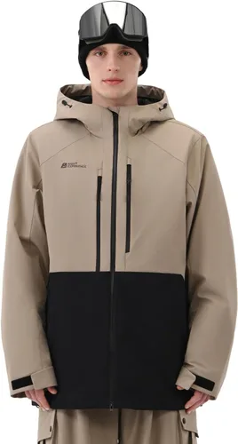 Miniatura 8 de Chaqueta de esquí para hombre, snowboard, 3L, acolchada, impermeable, resistente al viento, aislante, con capucha, para la nieve, invierno