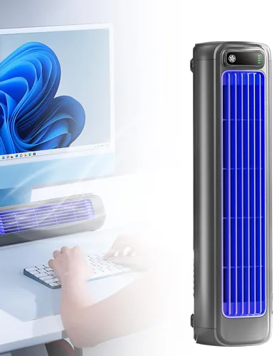 Aire acondicionado portátil Ace 2026, ventilador de refrigeración mejorado con 3 velocidades y pantalla táctil LED, aire acondicionado de carga USB
