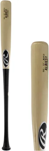 Miniatura 17 de Rawlings bate de béisbol de madera de arce Pro Preferred Perfil de juego - Trout/Harper/Machado/Albies Negro/Dorado Pro Preferred Bryce