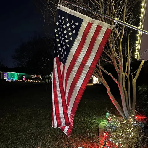 Miniatura 2 de Homissor Bandera estadounidense de 4 x 6 pulgadas, estrellas bordadas para exteriores, resistentes en Estados Unidos, de larga duración, hechas