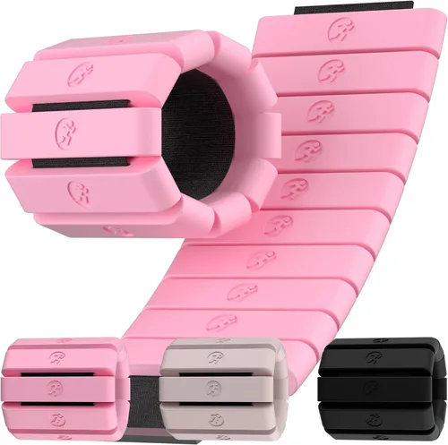 Miniatura 13 de Pesas de muñeca ajustables para mujeres y hombres, pesas de pierna para mujeres de 0.75lb-1lb-1.3lb cada una para caminar, yoga, danza, barre
