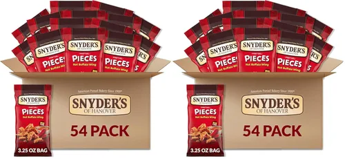 Miniatura 8 de Snyder's of Hanover Hot Buffalo Wing - Piezas de pretzel de 8 onzas