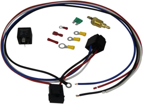 Miniatura 7 de Radiador CC583 compatible con Jeep CJ5 CJ6 CJ7 1972-1986 y Scrambler AT/MT 1981-1985, radiador de aluminio completo de 4 filas + 2 ventiladores