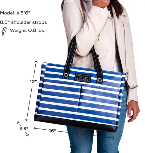 Miniatura 2 de SCOUT Uptown Pocket Tote - Bolsa mediana multiusos para mujeres, enfermeras, maestras y madres, 5 bolsillos, cremallera separable