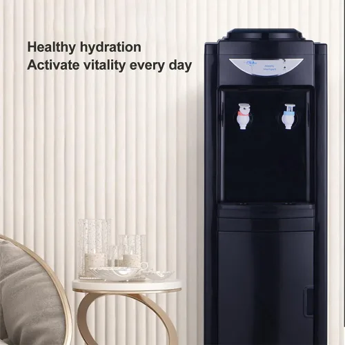 Miniatura 4 de Dispensador de enfriador de agua de carga superior, agua caliente y fría, capacidad para botellas de 3/5 galones, dispensador de agua con bloqueo
