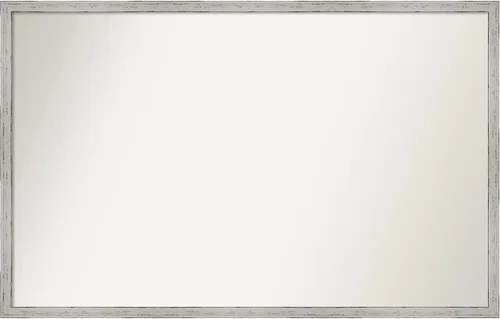 Miniatura 85 de Amanti Art Espejo de baño blanco para sobre el fregadero, 32 x 45 pulgadas, espejo de tocador rectangular blanco esbelto, marco de madera moderno