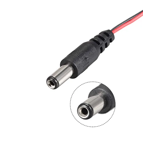 Miniatura 2 de uxcell A11030700ux0045 2 piezas 0.083x0.217 in macho DC conector de alimentación a botón de batería de 9 V Cable conector (paquete de 2)