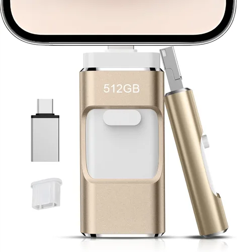 Miniatura 10 de 256GB Flash Drive[No App Required] Intended for Phone Tablet Androidphone and Computers, 4 in 1 Photo Stick for Phone Memory Storage Easily Backup