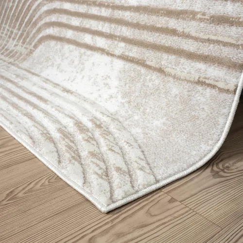 Miniatura 8 de Abani Alfombra color crema para sala de estar, dormitorio, moderna de mediados de siglo, 4 x 6 pies, duradera y fácil de limpiar
