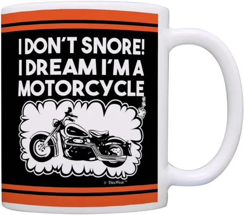 Miniatura 10 de ThisWear Regalos de motocicleta para hombres, taza de café de cerámica de 15 onzas con asa