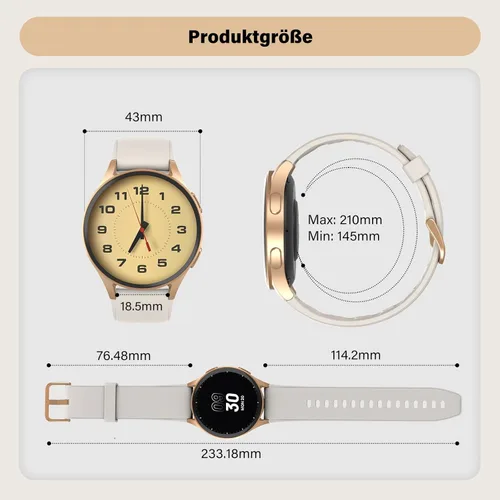Miniatura 9 de Reloj inteligente para mujer con GPS integrado y Alexa (llamada/respuesta de llamada), rastreador de actividad AMOLED de 1.32 pulgadas con brújula