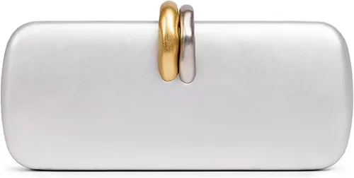 Miniatura 27 de Bolso de mano de piel sintética desmontable con cadena cruzada, bolso de noche, bolso de mano para mujer, formal, boda, fiesta, baile de graduación