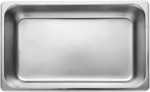 Miniatura 2 de Kichwit Caja de arena de acero inoxidable para gatos mayores, gatos artríticos, gatitos pequeños, bandeja de arena para hámsteres y conejos