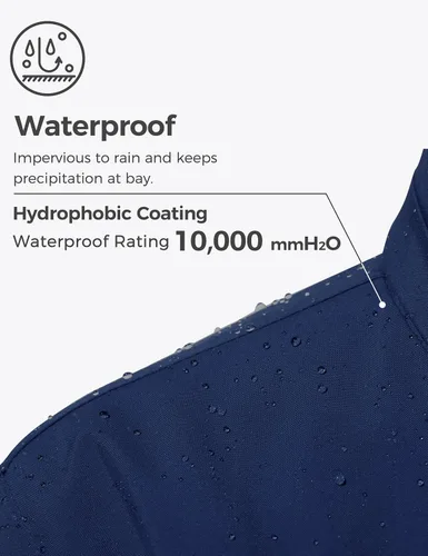 Miniatura 4 de Wantdo - Chaqueta de esquí impermeable para mujer, abrigo de invierno cálido y resistente al viento, abrigos de nieve