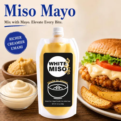 Miniatura 8 de Tubo de pasta de miso blanco – Shiro Miso japonés dulce, refuerzo suave de Umami para sopa, salsa, aderezo y adobo, sin gluten, fabricado en Japón