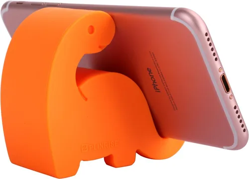 Miniatura 7 de Plinrise - Soporte de escritorio para teléfono celular, diseño de dinosaurio, material de silicona estriada, soporte creativo para teléfonos