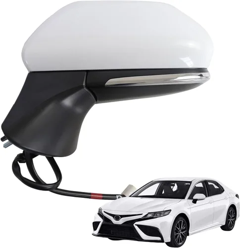 Miniatura 9 de Espejo lateral para Toyota Camry 2018 2019 2020 2021 2022 2023 2024 Power+lámpara+calor+monitor de punto ciego, 7 pines, lado derecho del pasajero