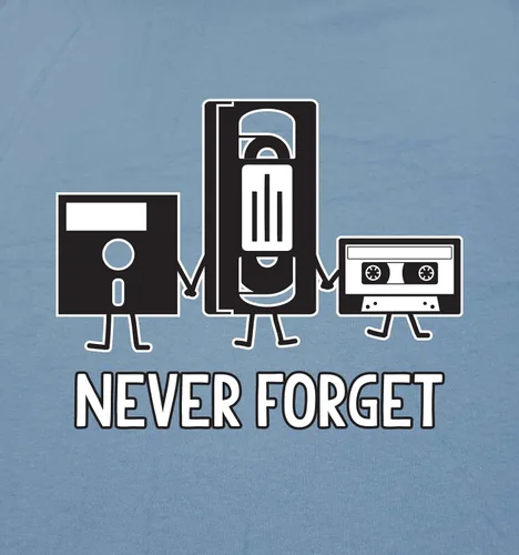Miniatura 2 de Camiseta divertida para hombre con estampados vintage y texto en inglés Never Forget