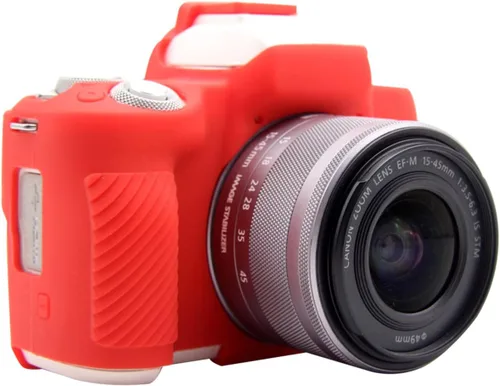 Miniatura 7 de Rieibi Funda de silicona para Canon M50 M50 Mark II, funda protectora de silicona suave para cámara digital Canon EOS M50 EOS M50 II Rojo