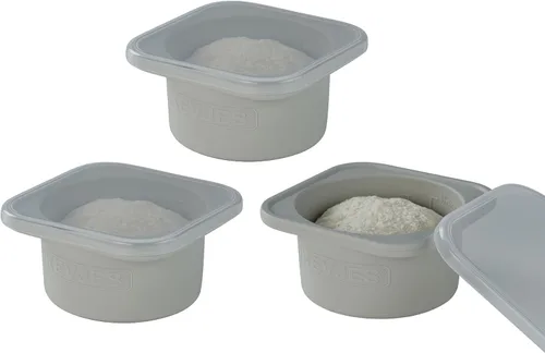 Miniatura 9 de Recipientes apilables de silicona para probar masa de pizza artesanal con tapas - paquete de 2/3/4/5 unidades - porción de 500 ml