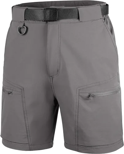 FREE SOLDIER - Pantalones cortos tipo cargo para hombre, transpirable, ligero, secado rápido, para senderismo, pantalones cortos tácticos, de nailon