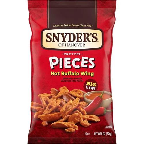 Miniatura 11 de Snyder's of Hanover Hot Buffalo Wing - Piezas de pretzel de 8 onzas