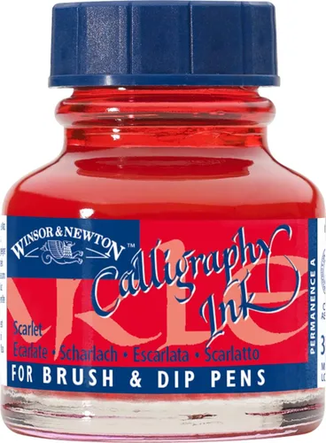 Miniatura 9 de Winsor & Newton Botella de tinta para caligrafía Negro